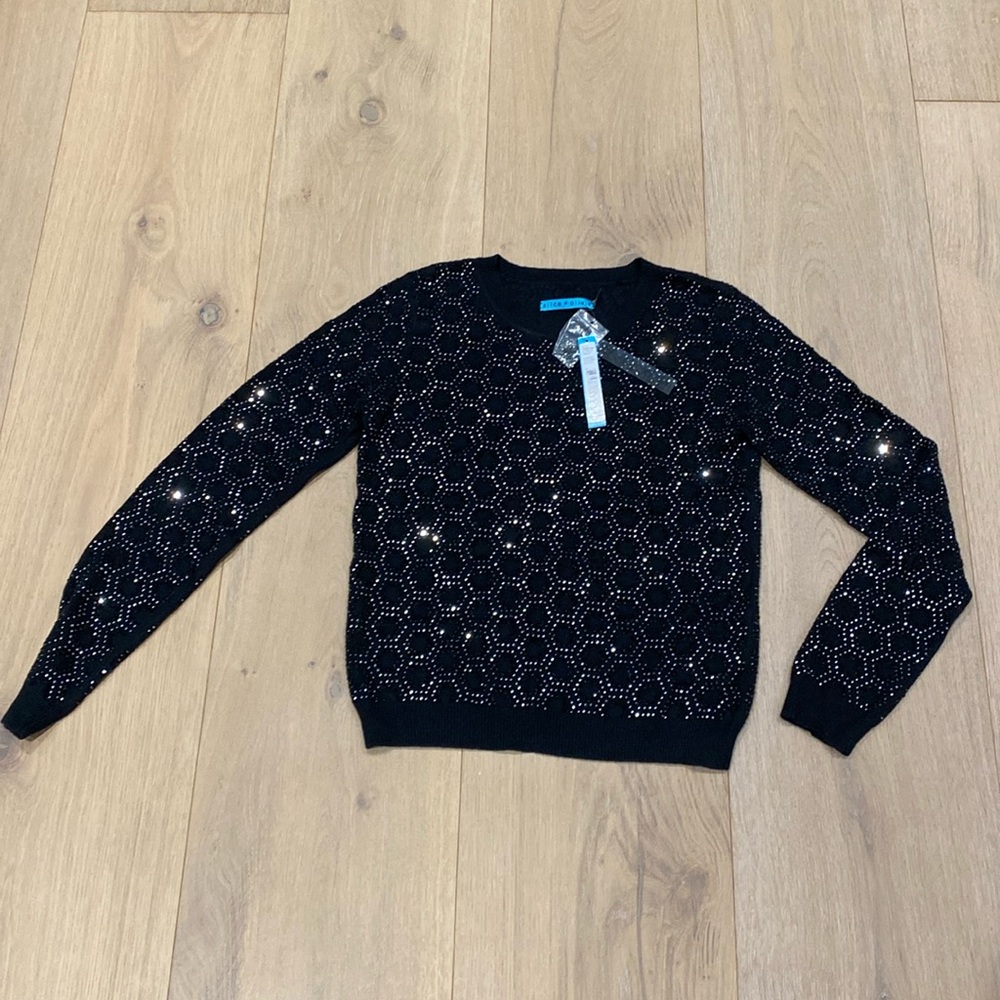Alice + Olivia sparkly sweater Size S
